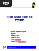 1 1 Thermal Balance Studies