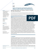 Assimilation of Temperature and Hydraulic Gradients For Quantifying The Spatial Variability of Streambed Hydraulics