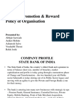 Study of Promotion & Reward Policy of Organisation