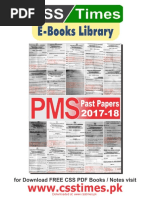 PMS Punjab Past Papers 2017-18 - CSSTimes