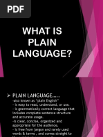 What Is Plain Language?