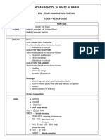 Indian School Al Wadi Al Kabir: Mid - Term Examination Portion CLASS - II (2019-2020) Subject Portion