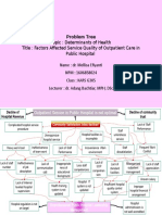 Topic: Determinants of Health Title: Factors Affected Service Quality of Outpatient Care in Public Hospital