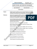 Mechanical Integrity Inspection Exchanger