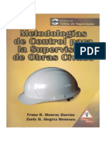 Metodologías de Control para La Supervisión de Obras Civiles