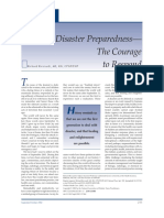 Disaster Preparedness - The Courage To Respond: Guest Editorial