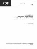 FAO-M-Aserraderos Pequeños y Medianos en Los Paises en Desarrollo (Montes 1982)