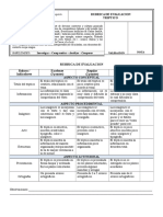 Rubrica Evaluacion Disertacion Grupos Folcloricos