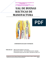 Manual de Buenas Practica de Manufactura Plan de Saneamiento Basico