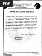 Certificado de Originalidad