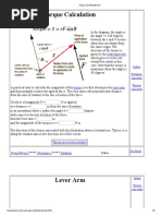 Torque Calculation: Right Hand Rule