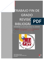 Trabajo de Fin de Grado Revisión Bibliográfica Ciencias de La Actividad Física y El Deporte