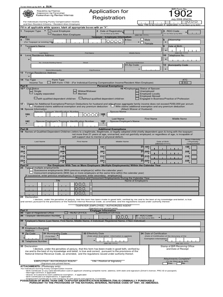 Application For Registration: Kawanihan NG Rentas Internas | PDF ...