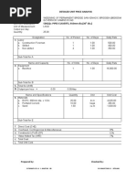 Detailed Unit Price Analysis: Prepared By: Checked by