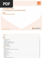 0654 Scheme of Work (For Examination From 2019)