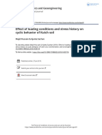 Effect of Loading Conditions and Stress History On Cyclic Behavior of Kutch Soil