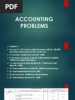 Accounting Problems - 2018