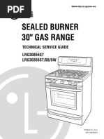 Sealed Burner 30" Gas Range: Technical Service Guide LRG30855ST LRG30355ST/SB/SW