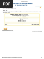 Transaction Acknowledgement Thank You