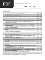 DSM 5 ADHD Symptom Checklist