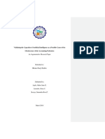 Validating The Capacities of Artificial Intelligence As A Possible Cause of The Obsolescence of The Accounting Profession