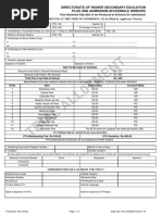 Trial All0Tment: Directorate of Higher Secondary Education Plus One Admission-2019 (Single Window)