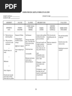 Nursing Process Care Plan Format Evaluation