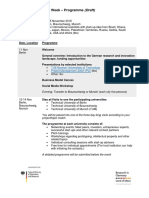 Innovation Week - Programme (Draft) : Tu9 German Universities of Technology Project Management Jülich (PTJ)