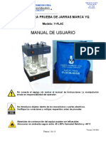 Manual Floculador Test de Jarras 4C Puestos YARETH QUIMICOS LTDA