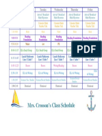 Class Schedule 19-20