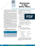 Disinfection of New Water Mains: The EJP Method of Chlorination Consists of Cal