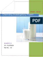 Amount of Casein in Milk Chemistry Project Cbse Class 12 FINAL