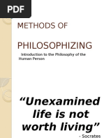 Methods Of: Philosophizing