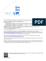 Snyder and Mahoney - Review Article, The Missing Variable, Institutions and The Study of Regime Change