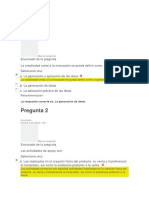 Evaluaciones Creatividad e Innovación