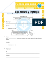 Ficha Ejemplos de Diptongo para Sexto de Primaria