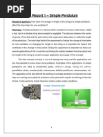 Lab Report - Simple Pendulum