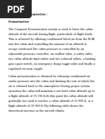 General System Operation: Pressurisation