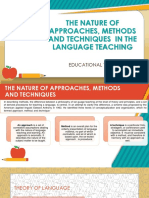 The Nature of Approaches, Methods and Techniques