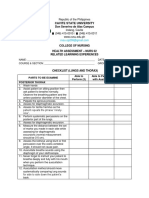 Checklist Lungs and Thorax 1