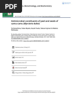 Antimicrobial Constituents of Peel and Seeds of Camu Camu Myrciaria Dubia