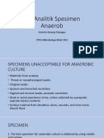 Pre Analitik Spesimen Anaerob: Wasista Hanung Pujangga