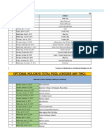 IQVIA Holiday List