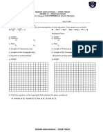 Show Your Complete Solution.: Senior High School - Stem Track Grade 11 - Pre-Calculus