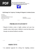 LQR Design For Trajectory Tracking of Magnetic Levitation System