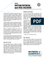 Oxidation Reduction Potential (Orp) :redox and Free Chlorine