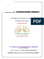 Chemistry Investigatory Project XII On Toothpaste Analysis