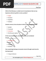 PSY402 Final Term Past Paper 1