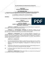 Ley 260 - 11 Jul 2012 - Ley Del Ministerio Público PDF