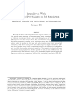 Inequality at Work: The Effect of Peer Salaries On Job Satisfaction